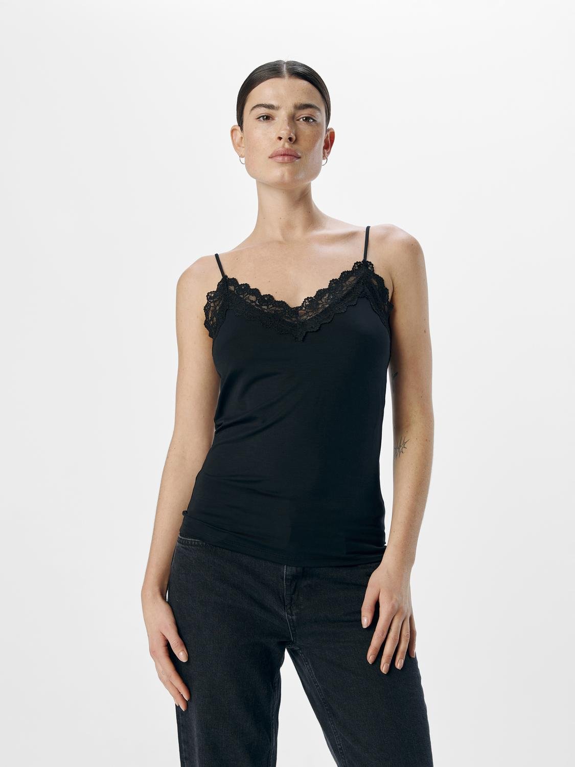 OBJLEENA Tank - Top - Black - VERO MODA & VILA Bergvik